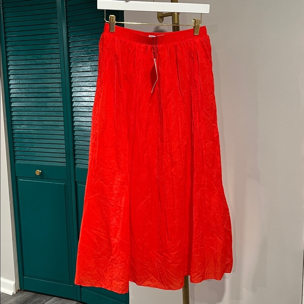 ZARA new with tags WRINKLE LOOK SKIRT - small - Picture 7 of 9